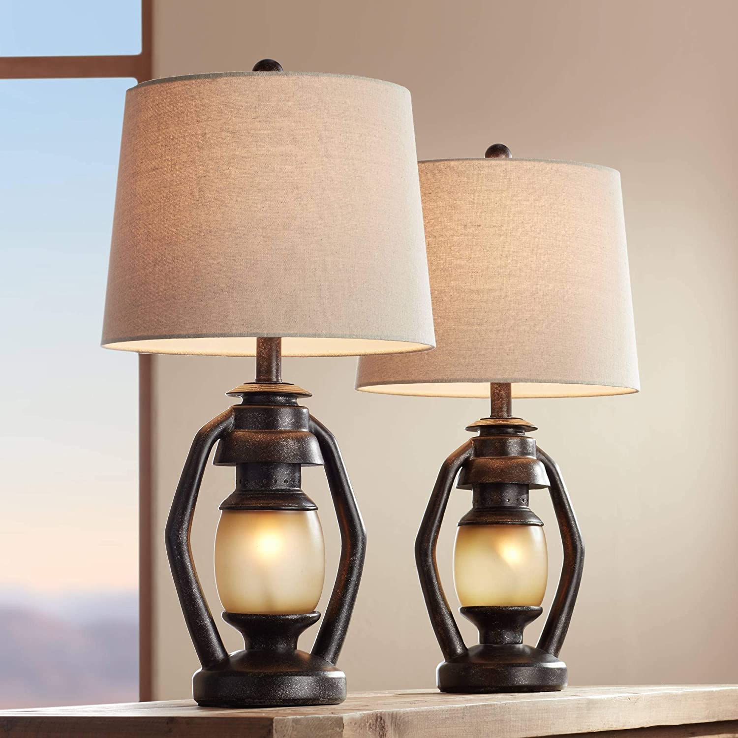 Horace Rustic Farmhouse Table Lamps