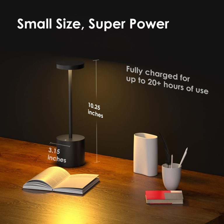 JALVDE Cordless Table Lamp LED