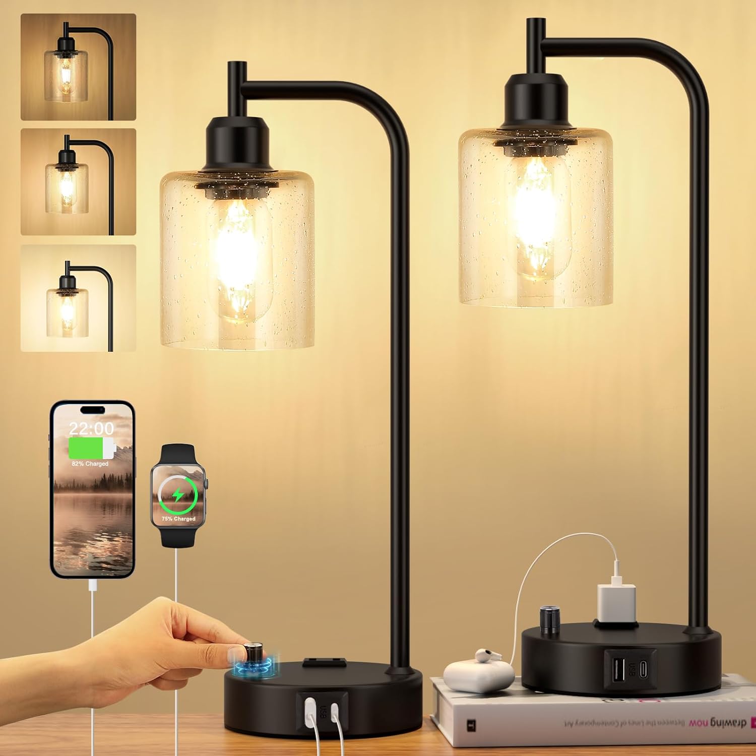 Matching small table lamps